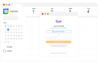 Connect Google Calendar and Pumble meetings