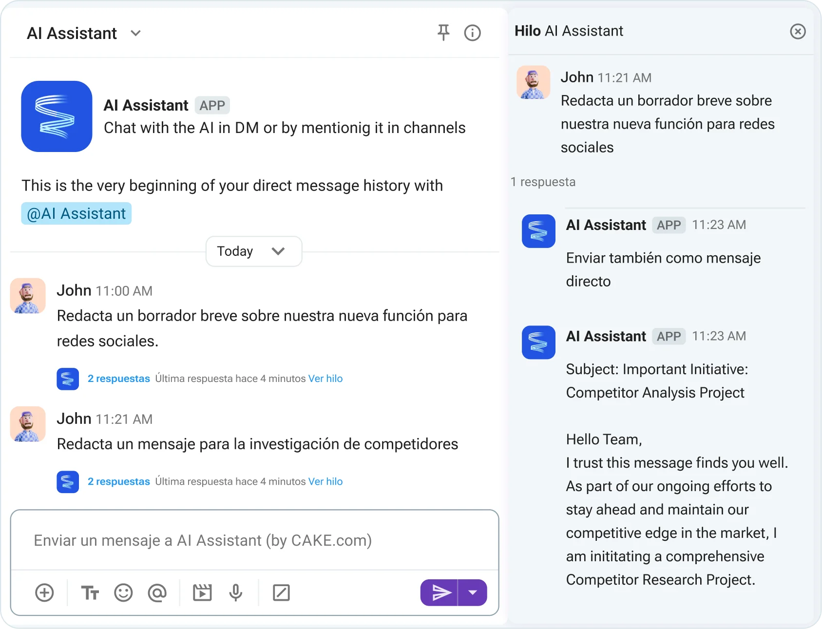 Conecta agentes de IA en Pumble
