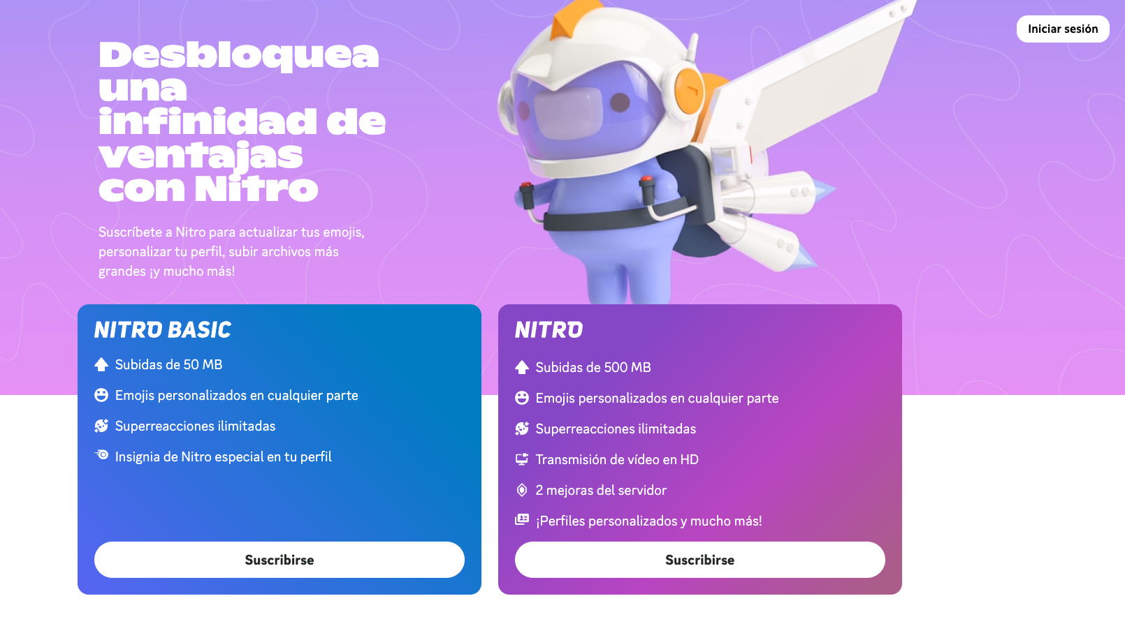 Planes de Discord