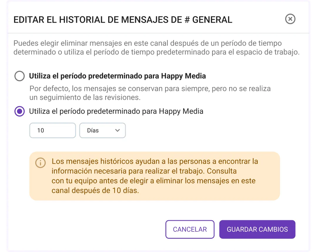Retención de datos
