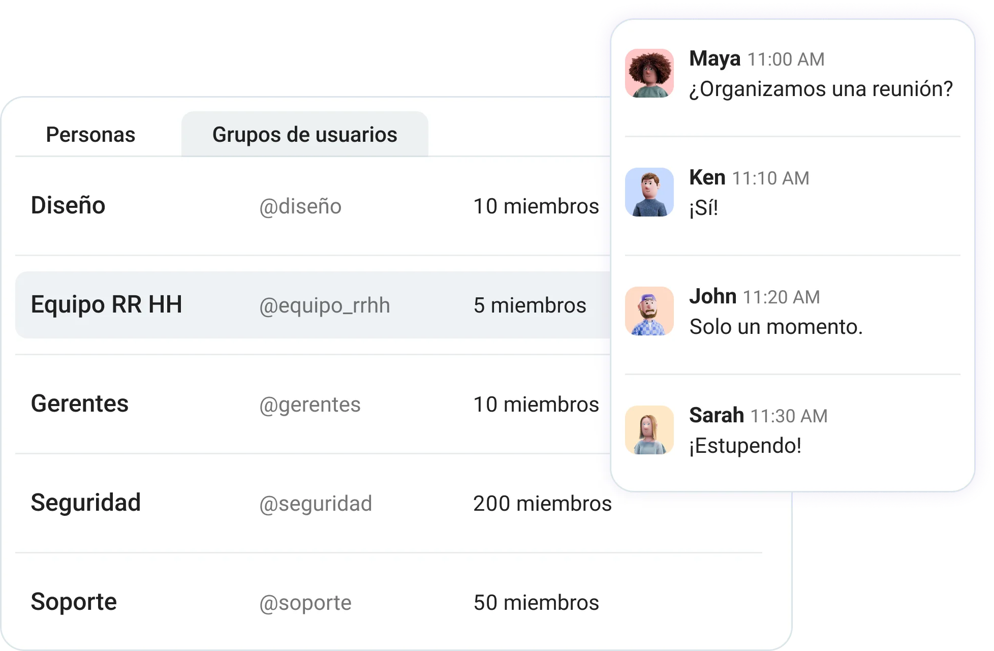 Grupos de usuarios