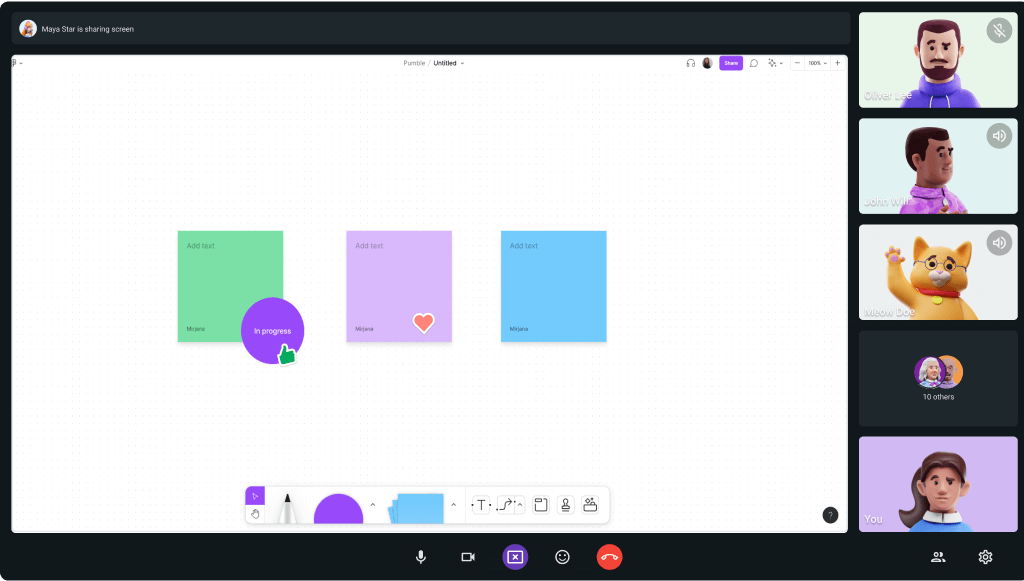 Screen sharing for your ideas