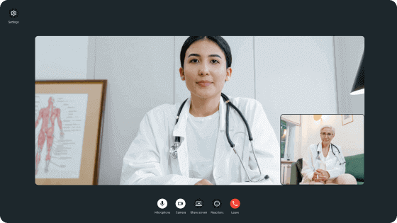 Consulte virtualmente com seus pacientes.
