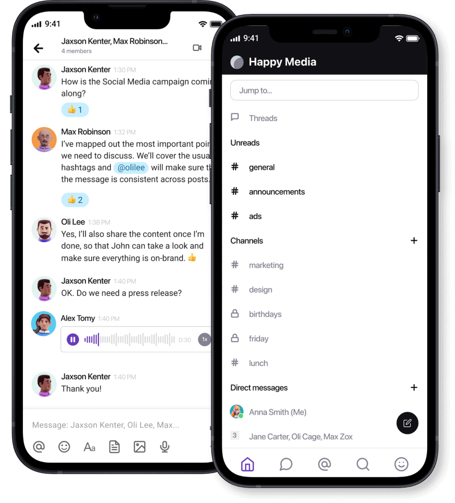 iOS messaging app - Pumble™