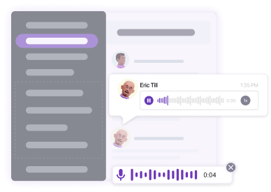 Record and send voice messages