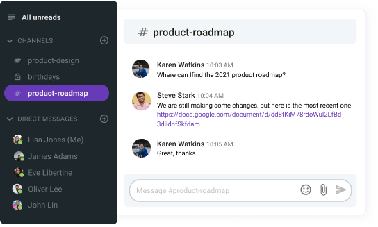 Manage product teams in Pumble app