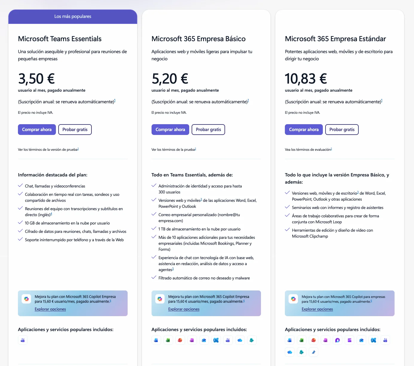 Microsoft Teams planes Business