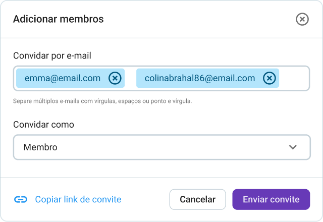 Acesso de convidados no Pumble