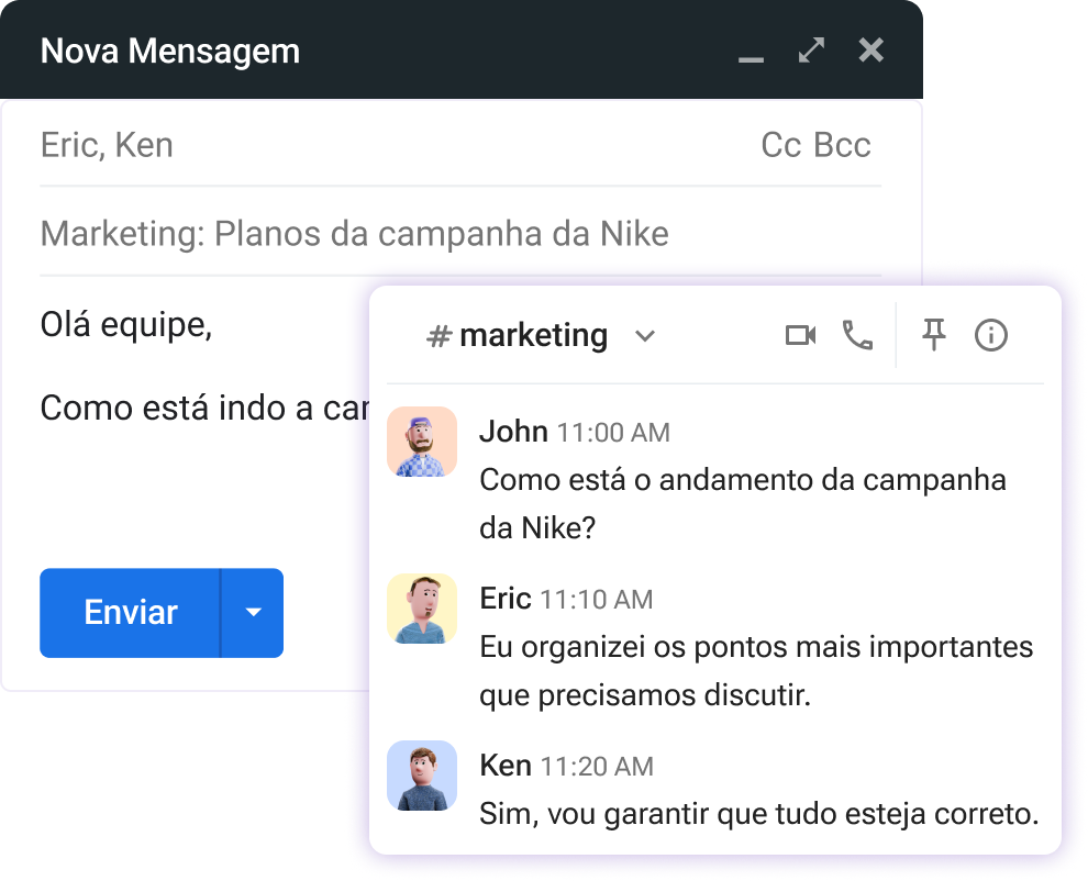 Compartilhe tudo em um só lugar