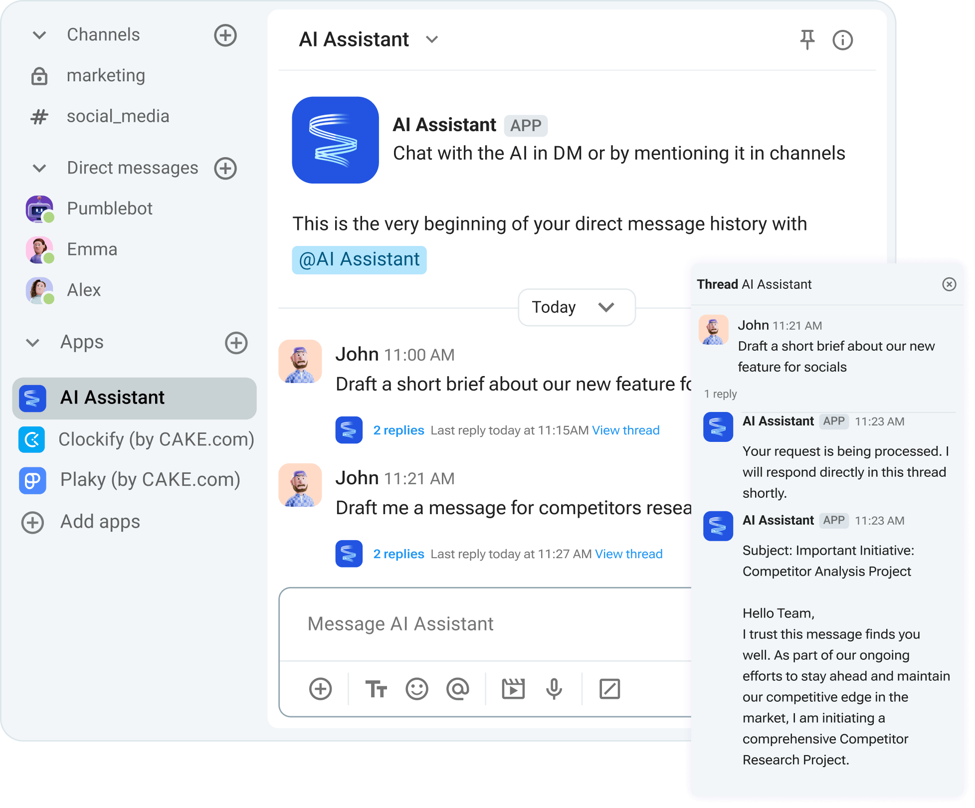 Pumble AI Assistant - Connect Your Apps with Pumble