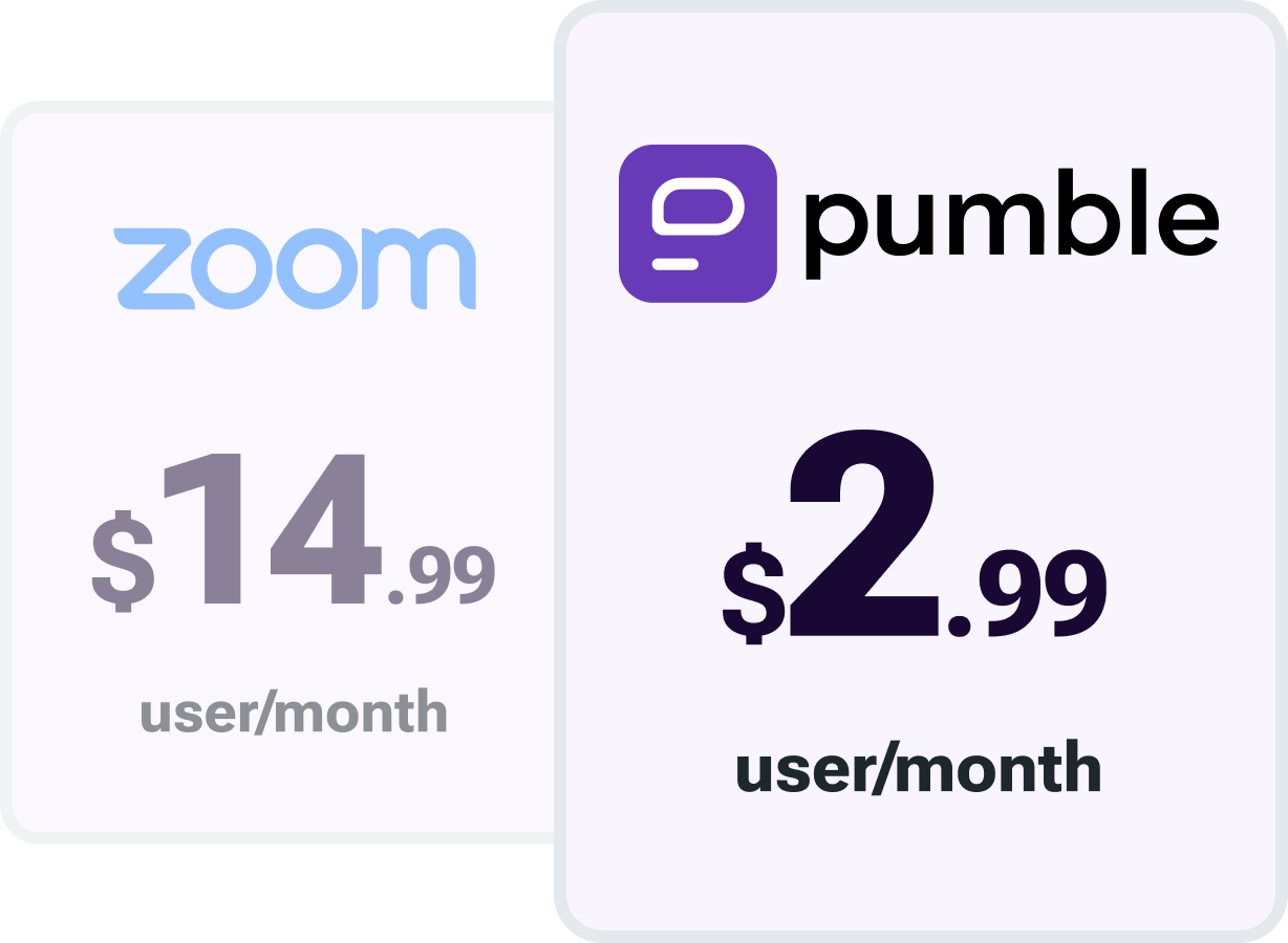 Pumble costs only $2.99 per month