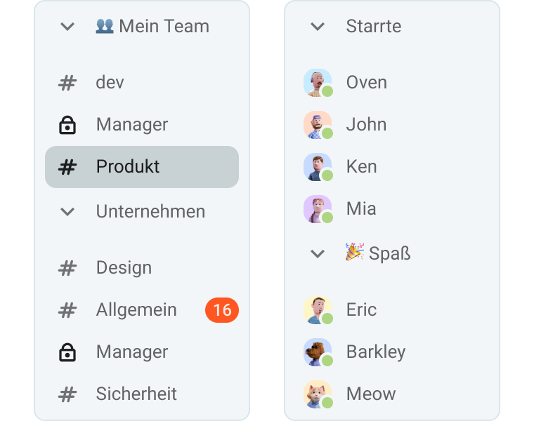 Anpassbare Abschnitte