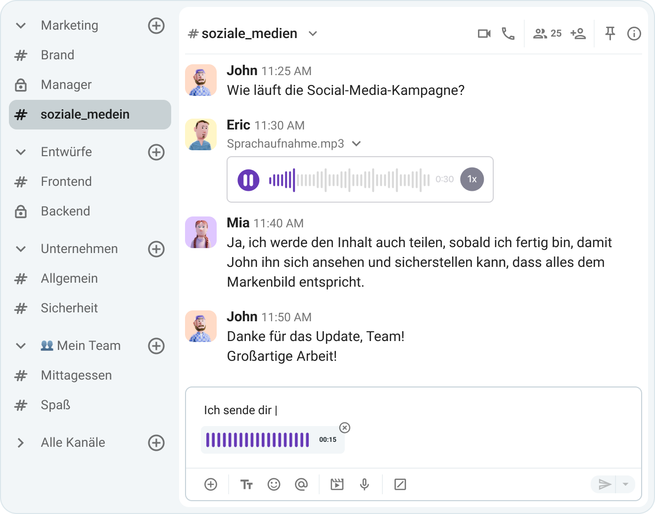App für interne Kommunikation