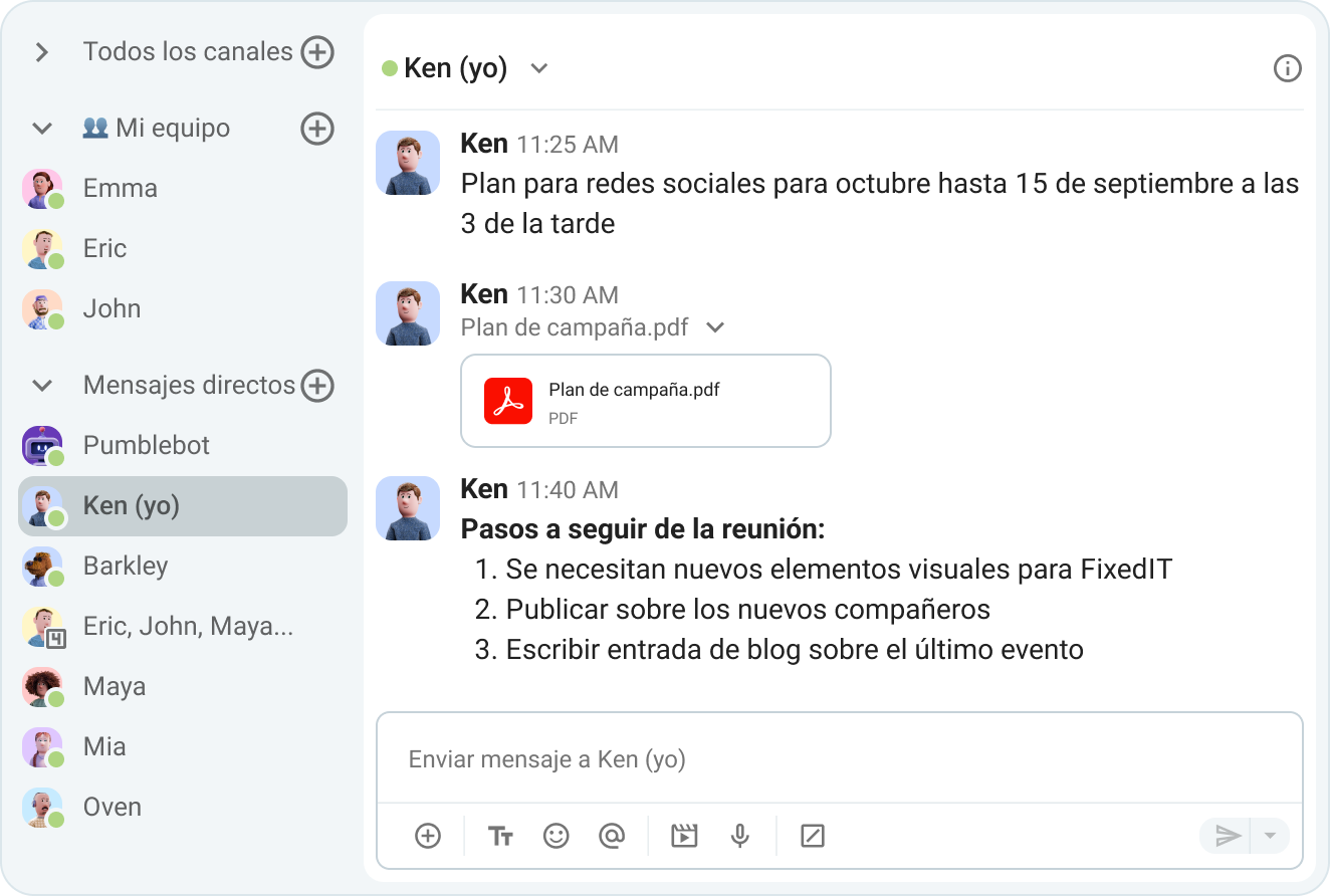 Escribe notas más tarde
