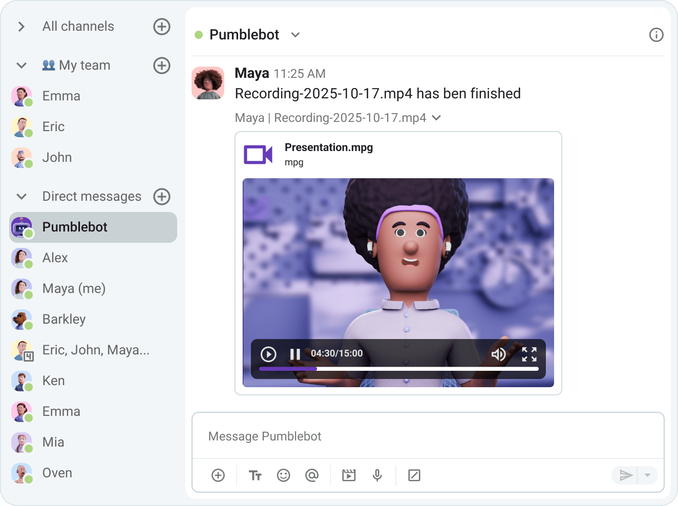 Share your recordings