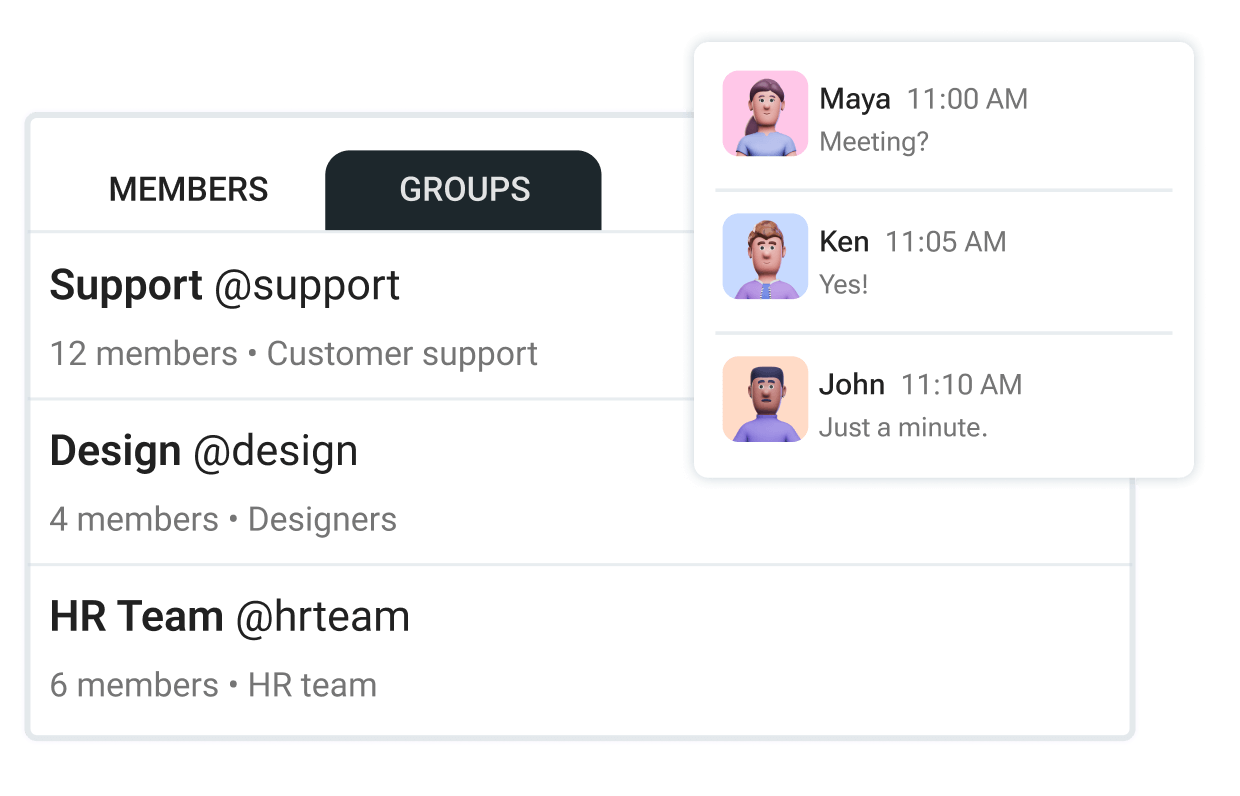 Notify groups at once