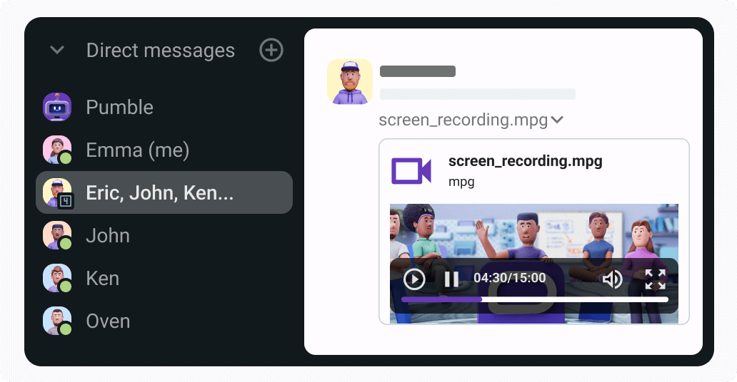 Record video messages