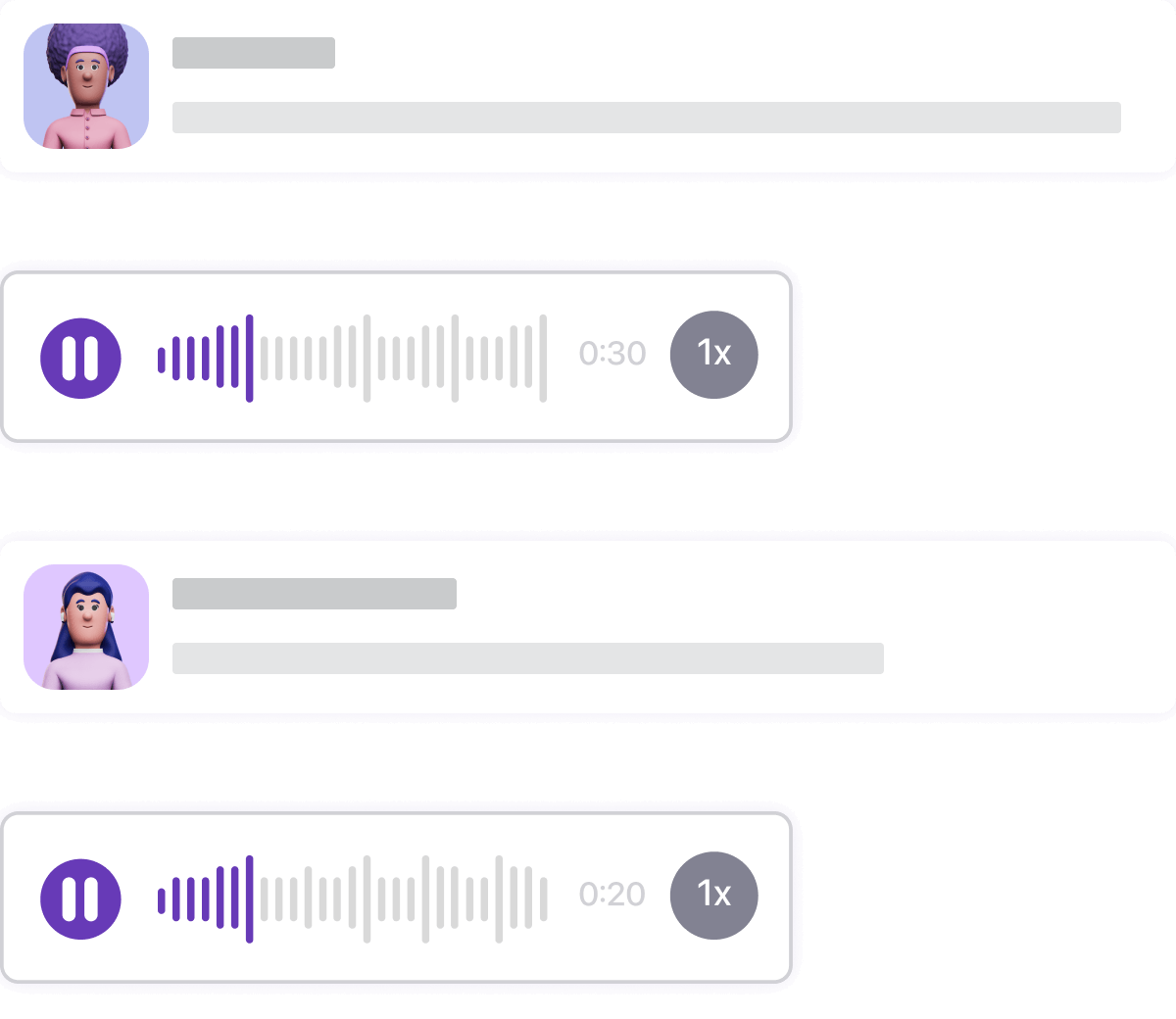 Record and send voice messages