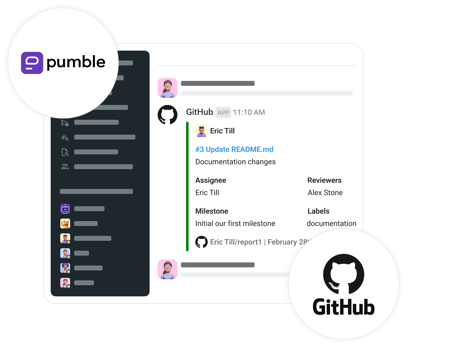 Image of how GitHub works in Pumble