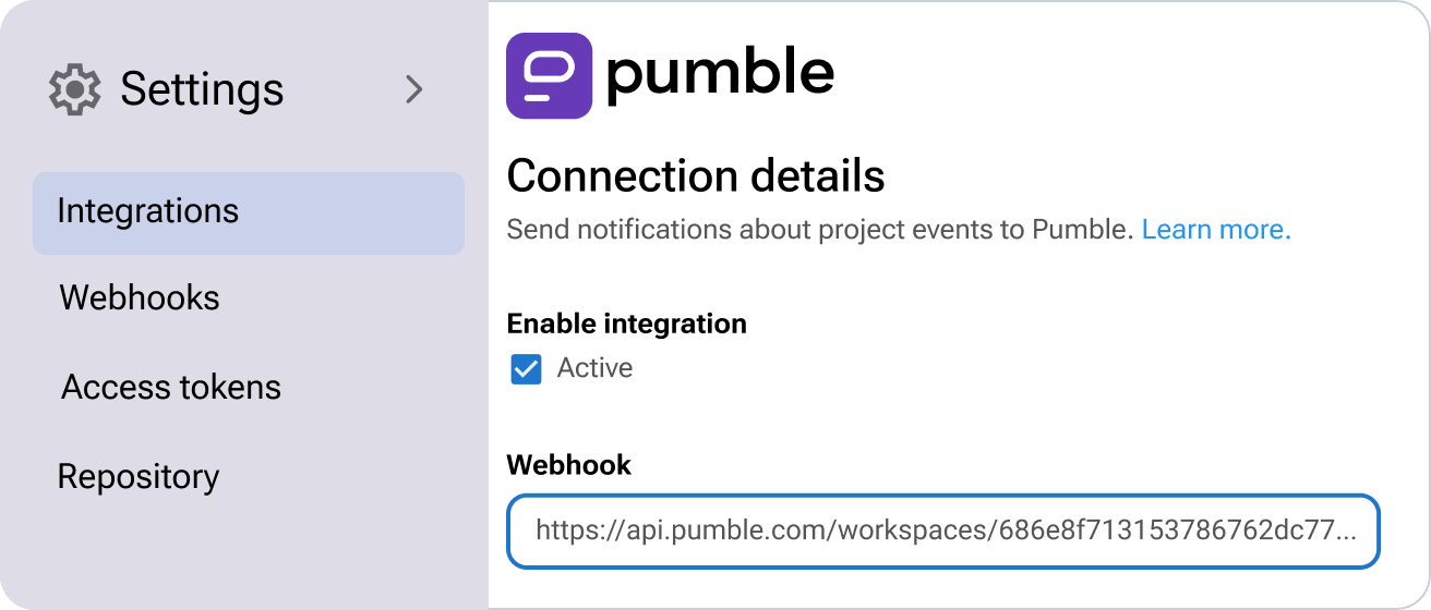 Connect GitLab to Pumble
