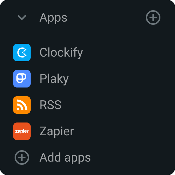Integrate more apps