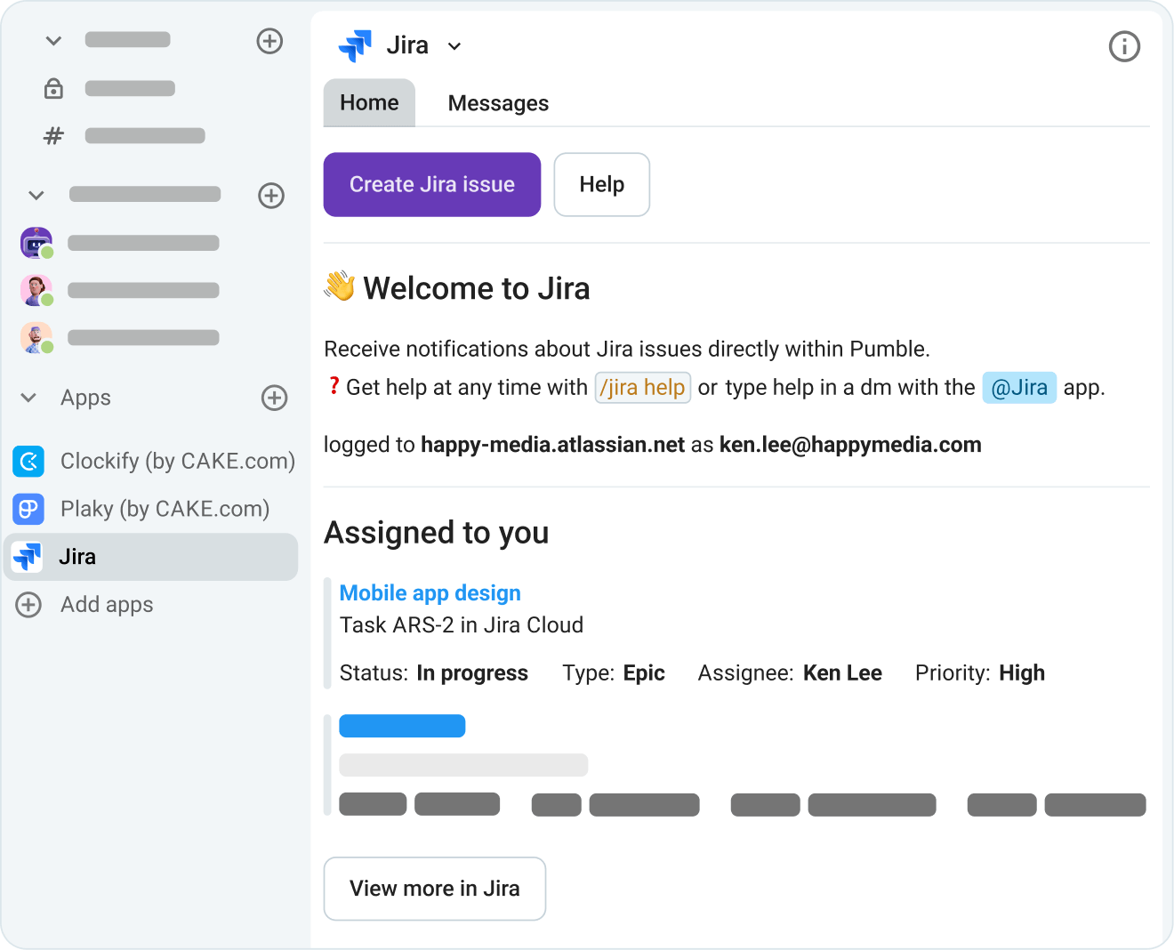 See all watched Jira issues in Pumble