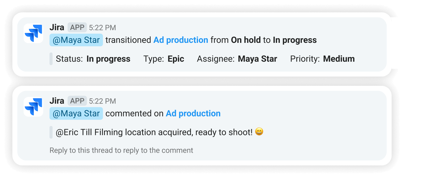 Get notified about Jira issues