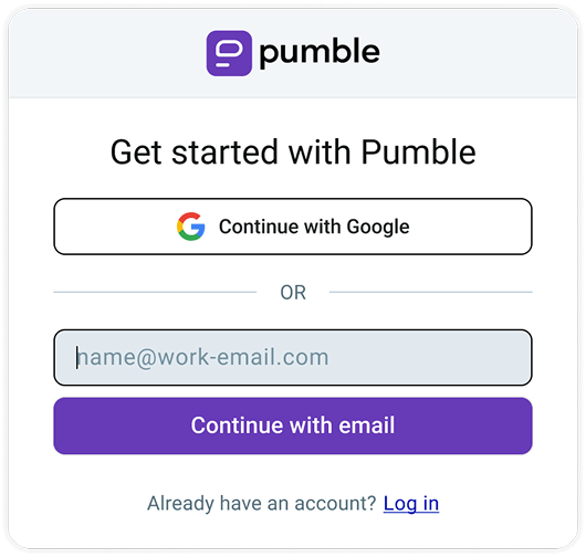 Get started with Pumble