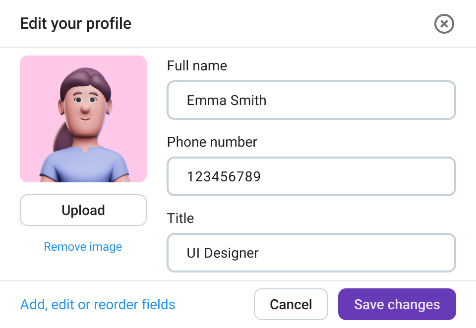 Set up your profile