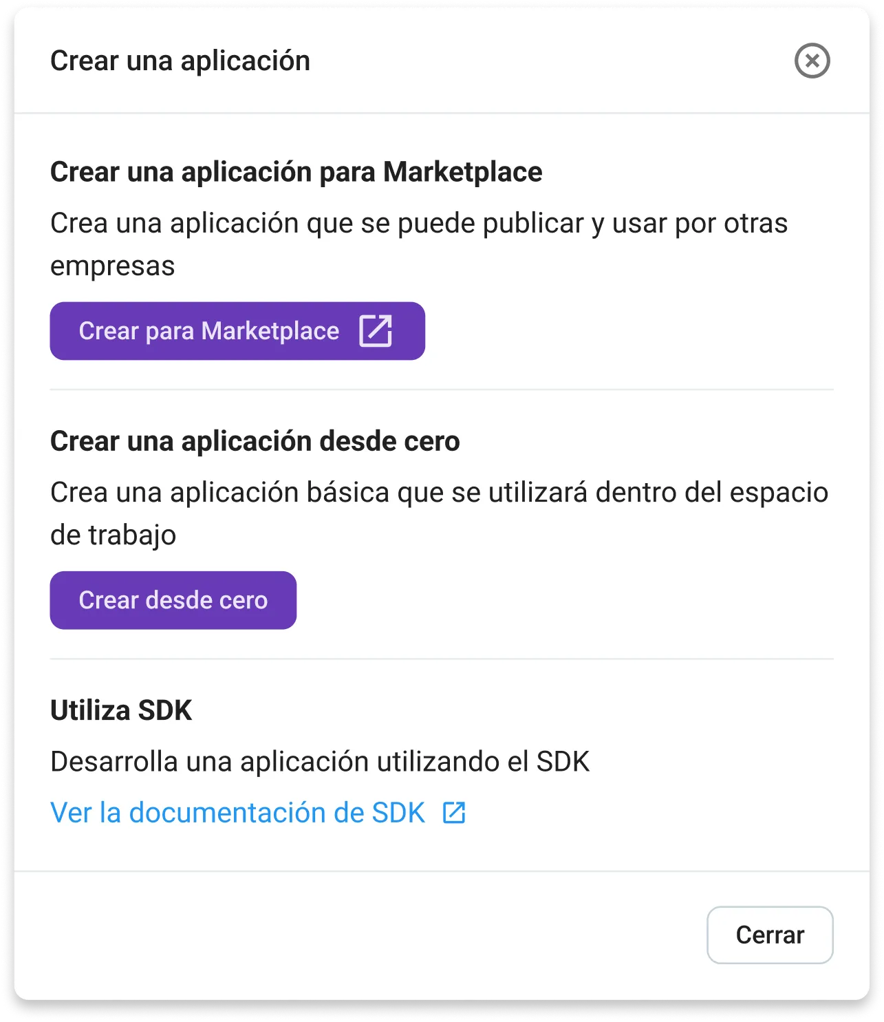 Crea una nueva app en Pumble