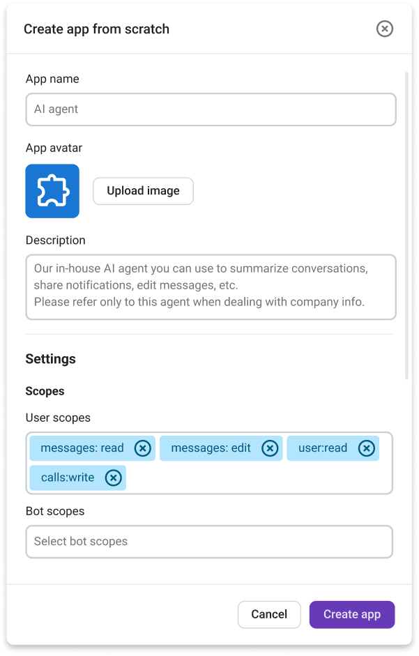 Adding app details