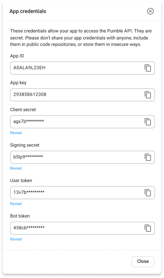 Installing a new app in Pumble