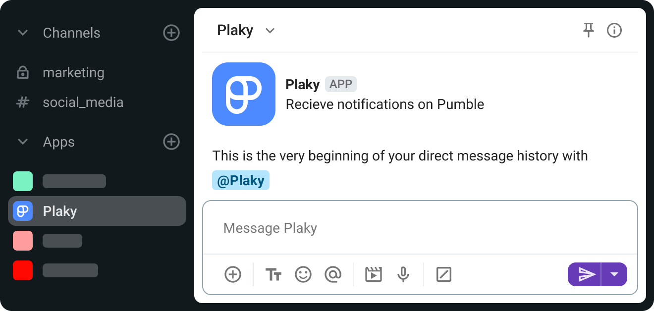 Plaky native app