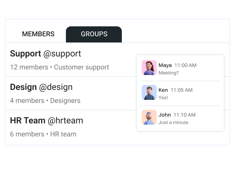 User groups