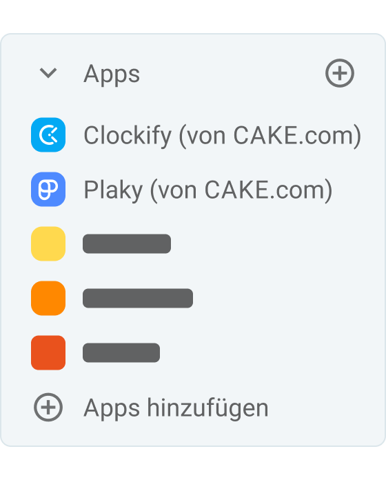 Weitere Apps integrieren