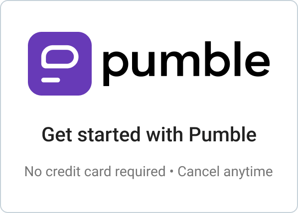 Create Pumble account