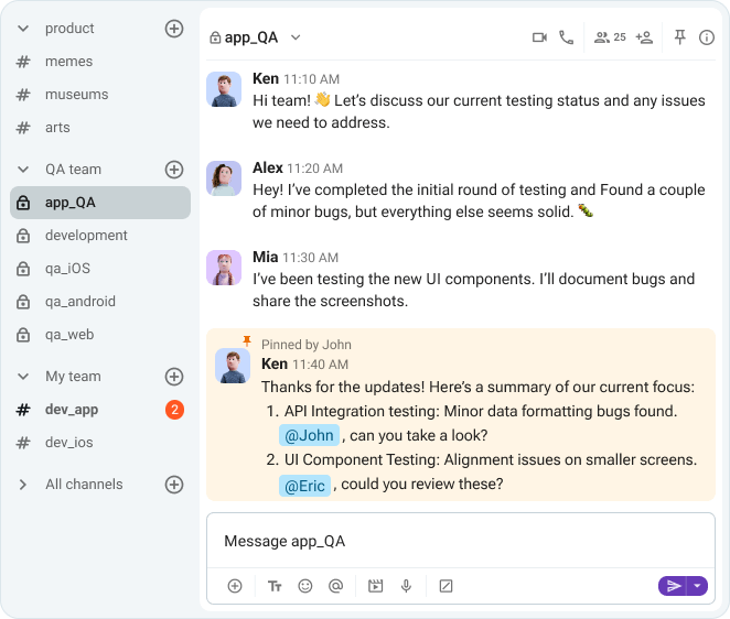 Developer Messageer Messaging app for Software Development - Pumble™