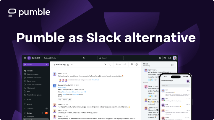 Pumble als Slack-Alternative