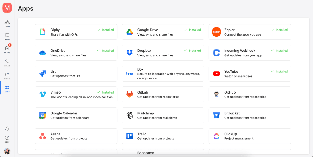 Integrations in Chanty