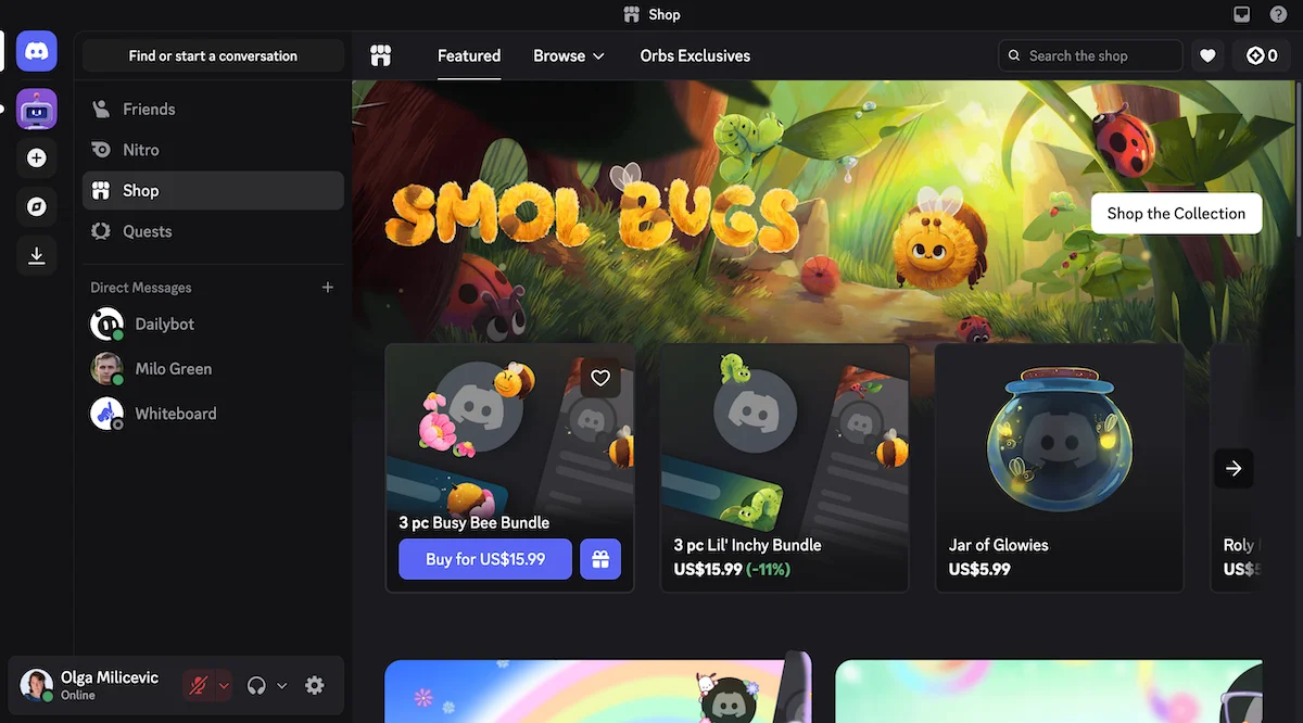 Discord shop