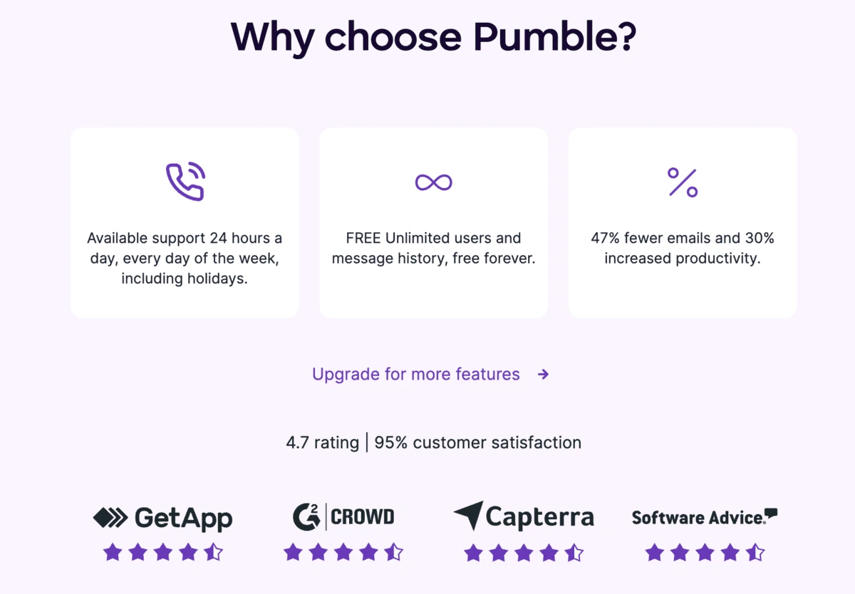 Cost-effectiveness and efficiency - just some of the reasons why teams use Pumble