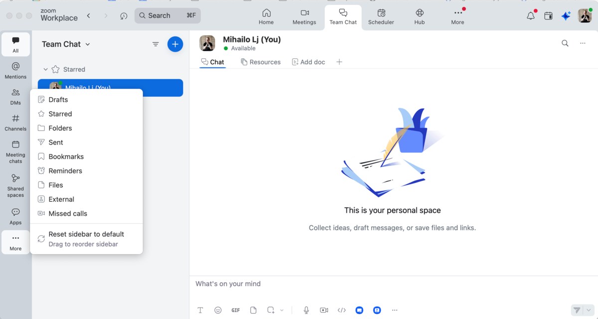 Organizing your workplace in Zoom