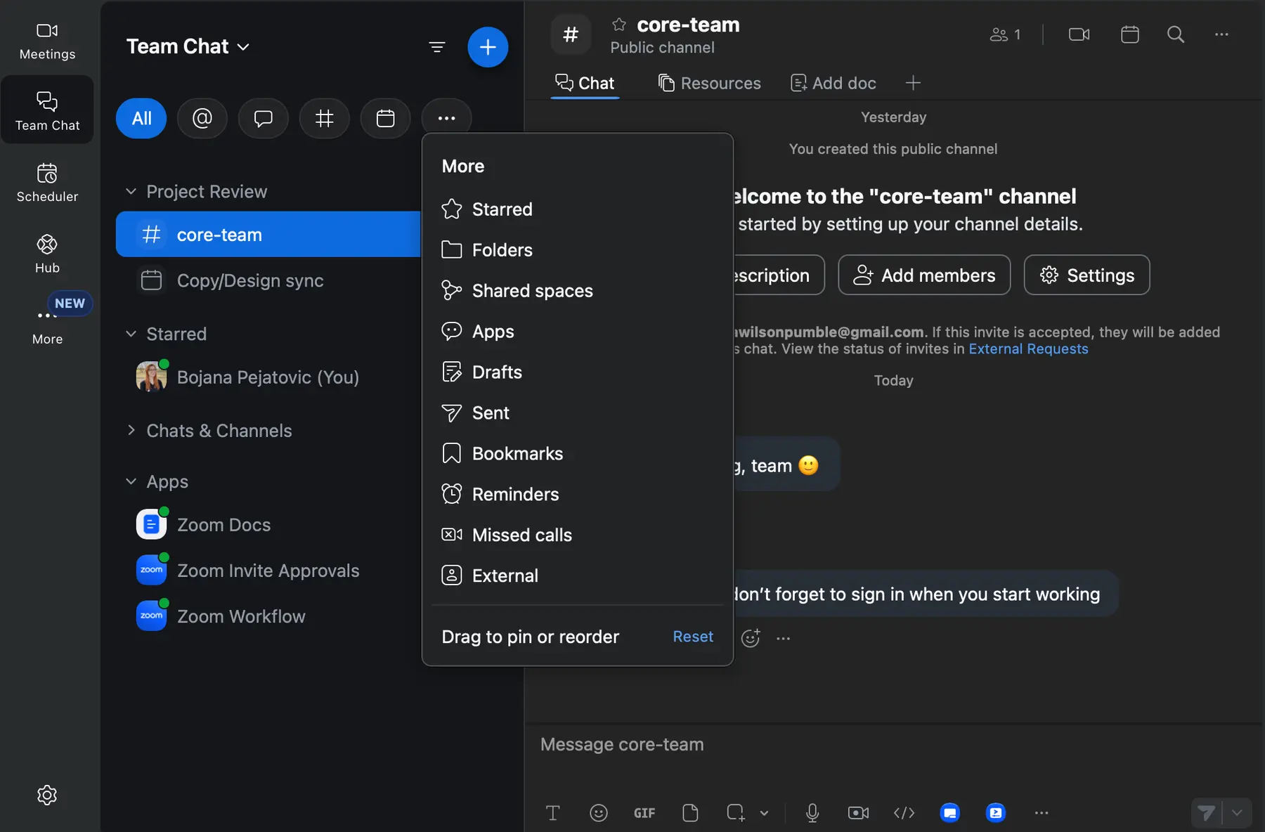 Organizing your workplace is easy in Zoom