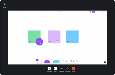 Share your screen during video meetings in Pumble