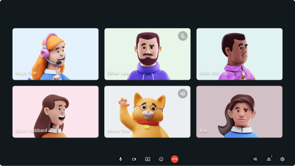 Start a group video call in Pumble