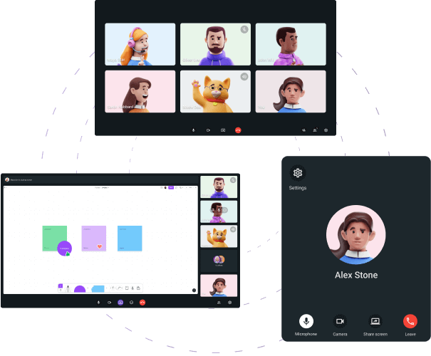Meet Pumble's video conferencing