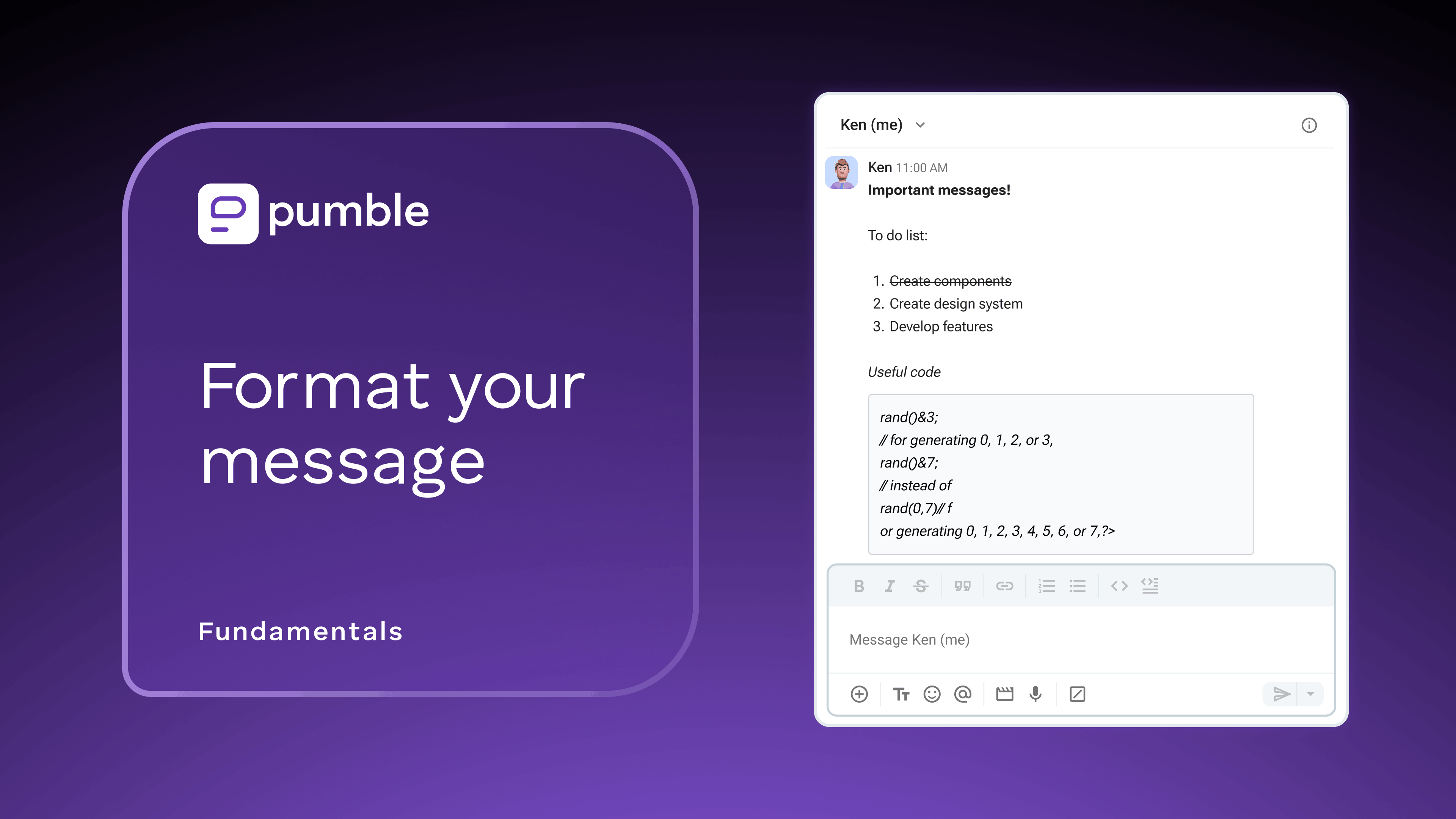 Pumble app screenshot
