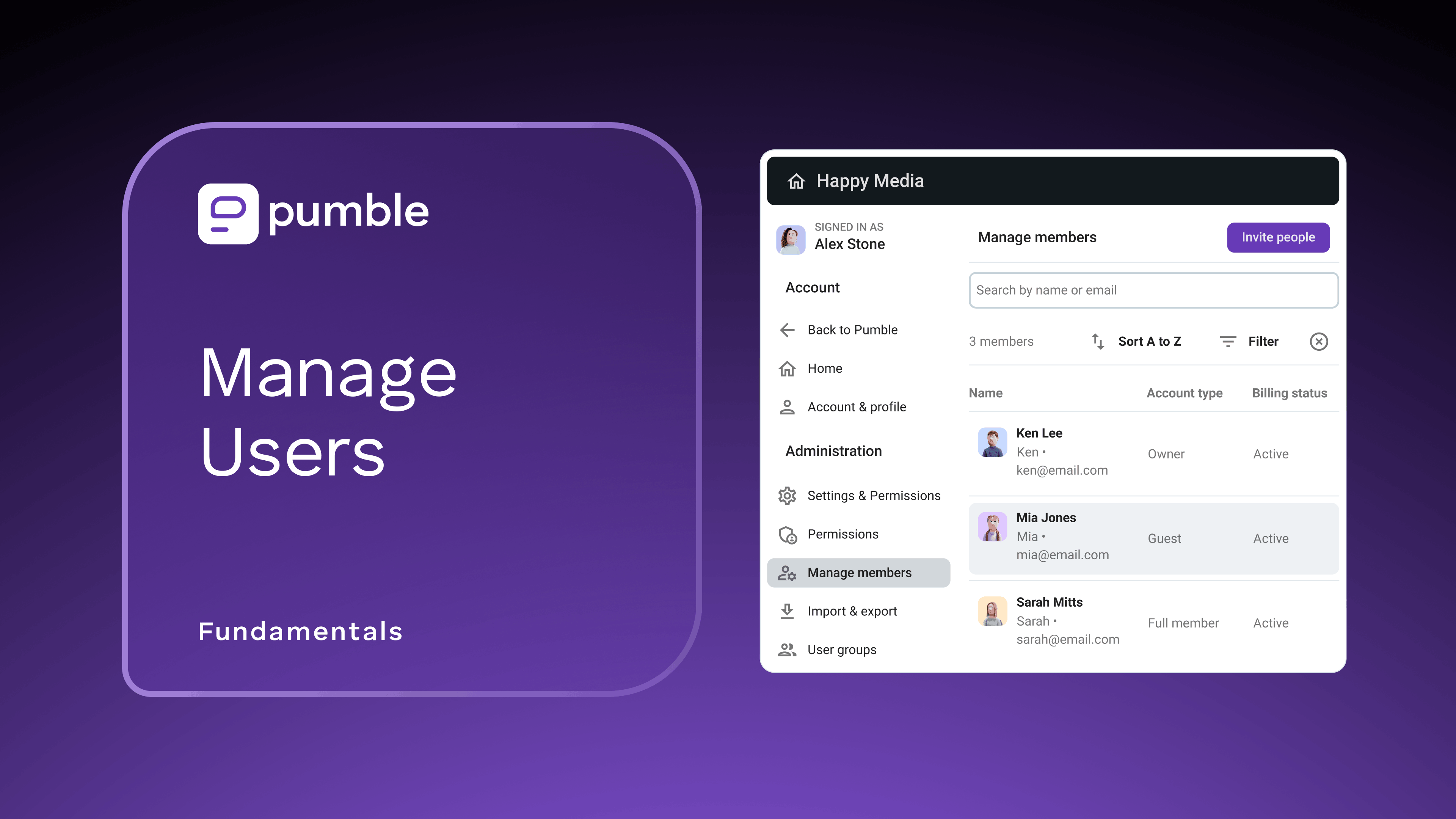 Pumble app screenshot