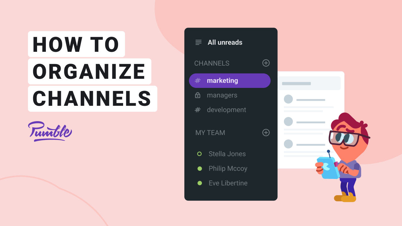 How to organize channels in Pumble video tutorial