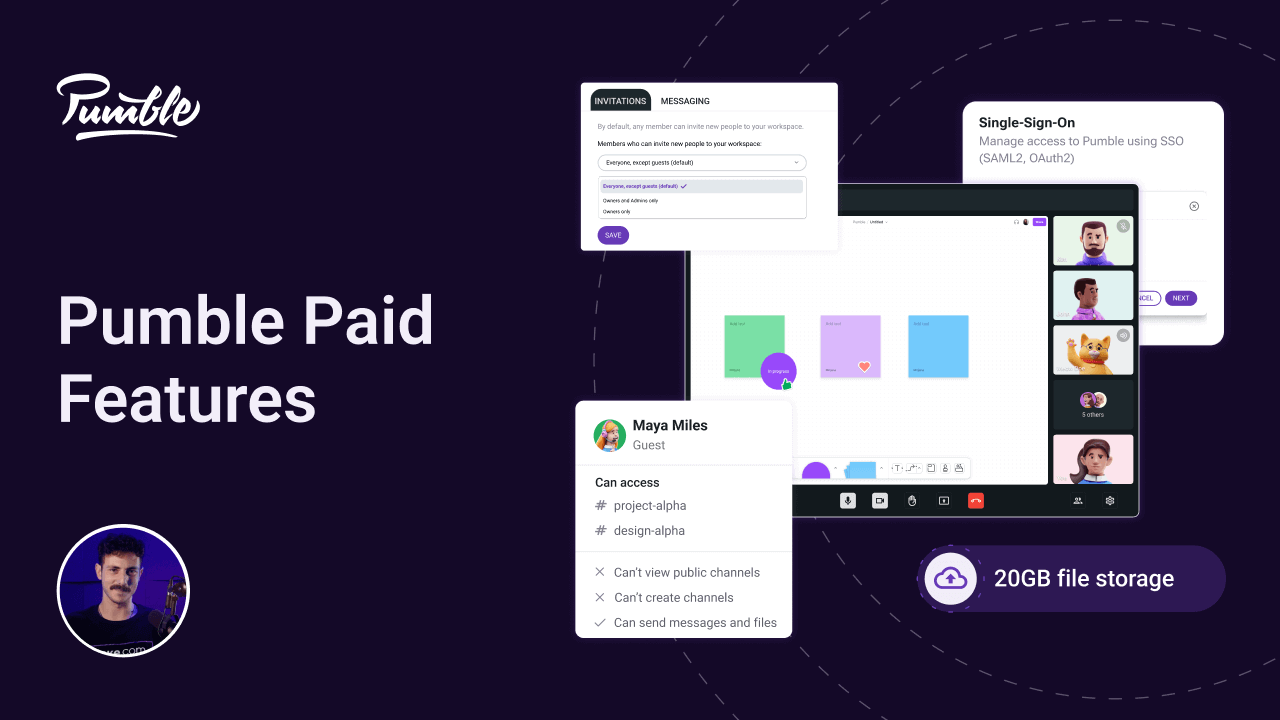 Pumble Paid features overview